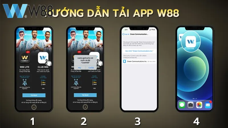 Cách tải W88