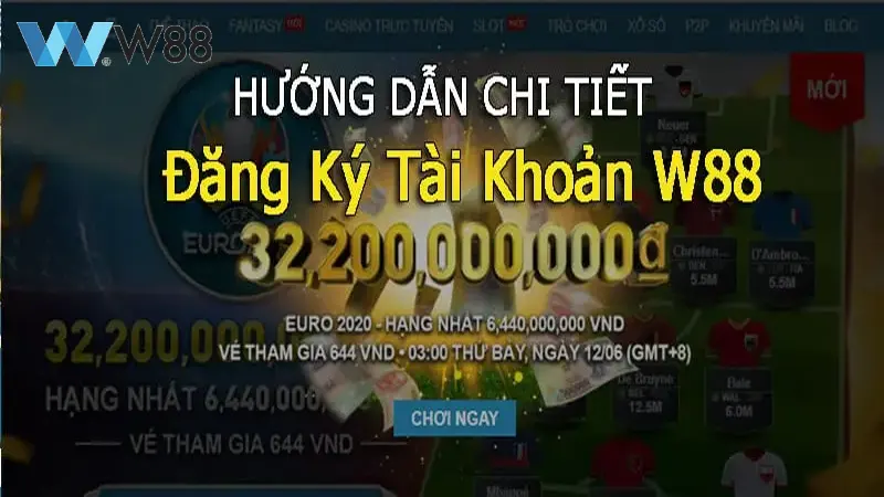 Truy cập vào trang web của W88