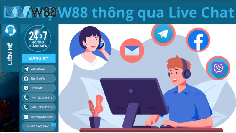 Về cách mở trò chuyện trực tuyến W88
