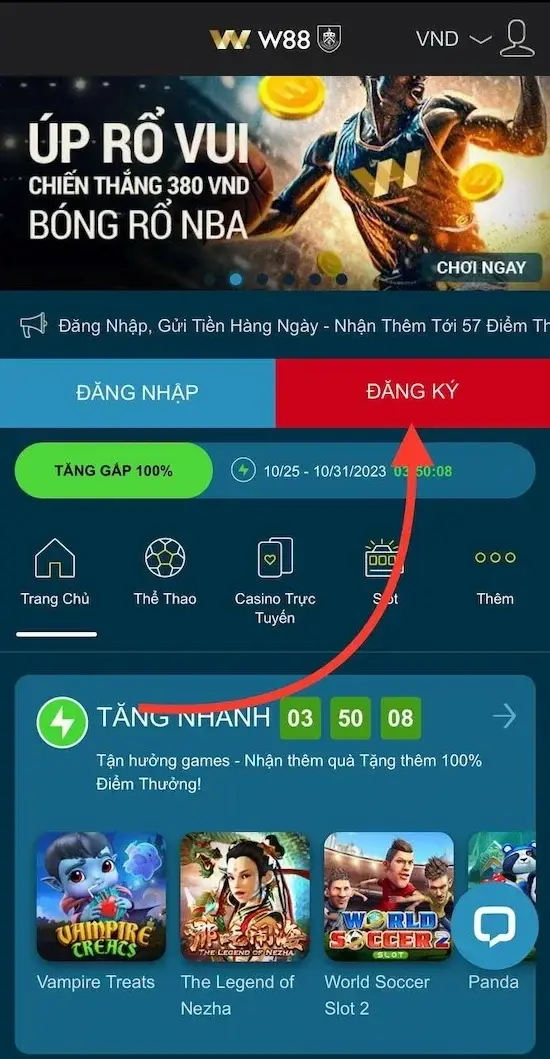 Cách Đăng Ký Tài Khoản W88 Nhanh Chóng