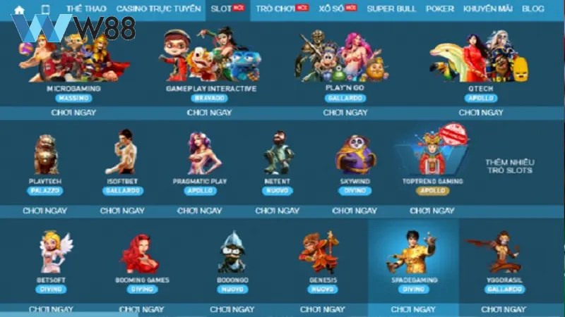 lý do Slot game W88 được yêu thích là gì?
